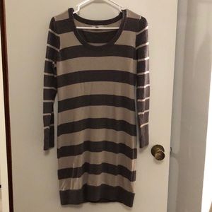 Striped banana republic sweater dress